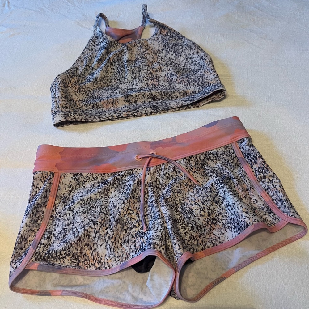Athleta Girls Size 14 Active Set in Peach, Navy, Lavender 🏄‍♀️